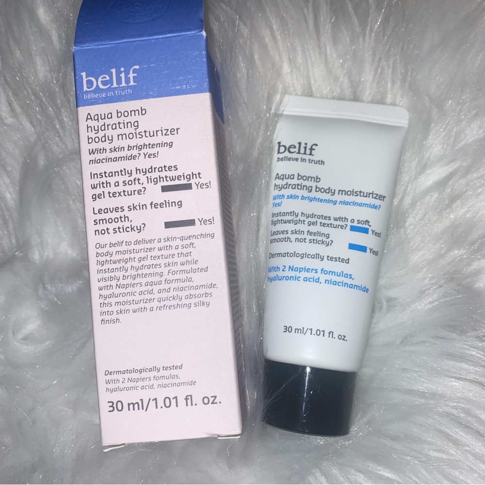 NIB Belif Aqua Bomb Hydrating Body Moisturizer TRAVEL SIZE